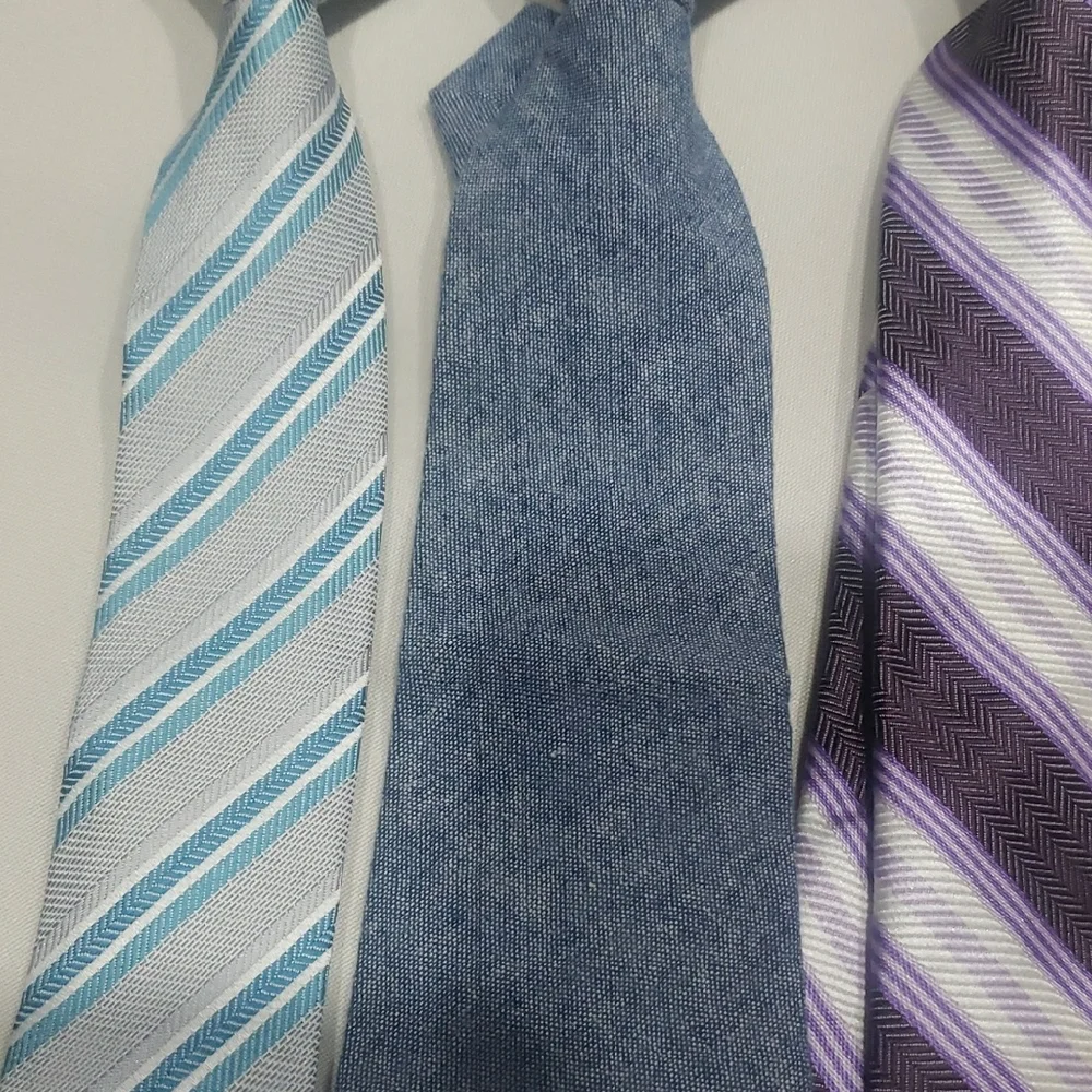 Assorted Kids Ties in Red, Blue, and Purple